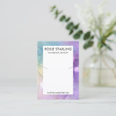 Waterverf juwelen Ketting Visitekaartje (Staand voorkant)