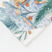 Waterverf Kaars en kerstdecoratie Fleece Deken (Hoek)