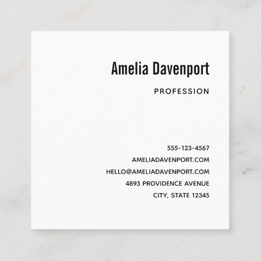 Waterverf Kaarsen en Poinsettia Kerst Vierkante Visitekaartje (Achterkant)