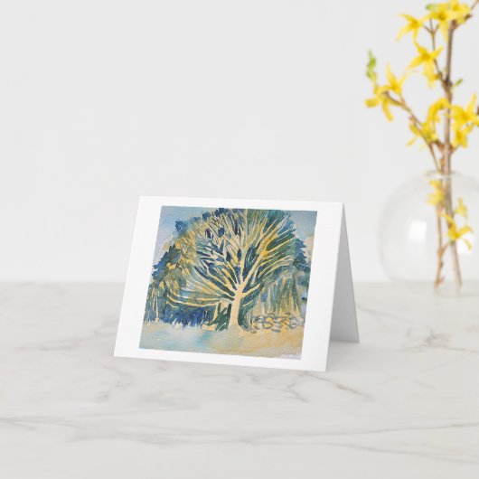 Waterverf Kaart (Gele Bloem)