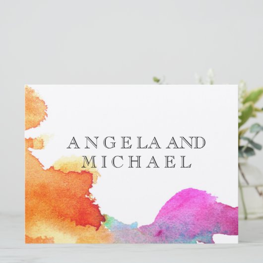 Waterverf Kaart (Staand voorkant)