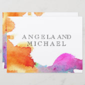 Waterverf Kaart (Voorkant / Achterkant)