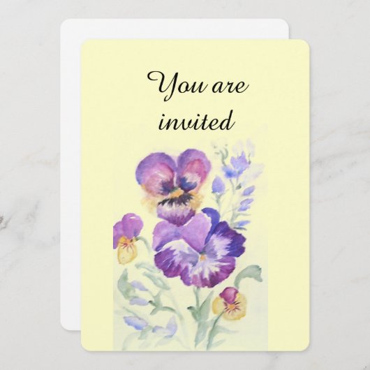 Waterverf Kaart (Voorkant / Achterkant)