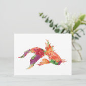 waterverf kaart (Staand voorkant)