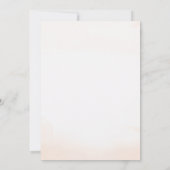 Waterverf Kaart Reizen Bridal Shower Invitation (Achterkant)