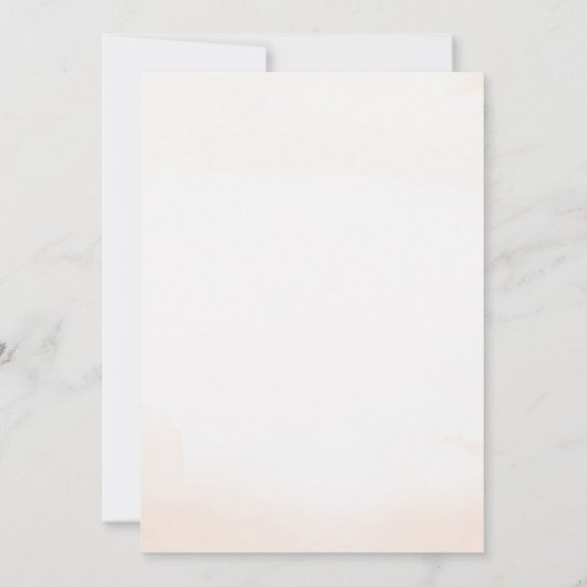 Waterverf Kaart Reizen Koppels Douche Invitation (Achterkant)