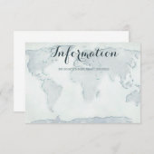 Waterverf kaart trouwkaart (Voorkant / Achterkant)