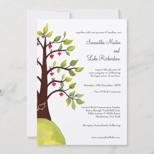 Waterverf Kaart van de Groene Monogram van de Bouw (Achterkant)