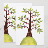 Waterverf Kaart van de Groene Monogram van de Bouw (Voorkant / Achterkant)