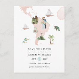 Waterverf kaart van de Rio Destination Wedding
