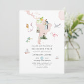 Waterverf kaart van de Rio Destination Wedding (Staand voorkant)