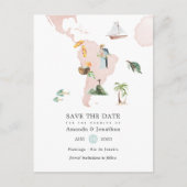 Waterverf kaart van de Rio Destination Wedding Ann (Voorkant)