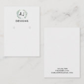 Waterverf - Kaart voor Floral Paining Visitekaartje (Voorkant / Achterkant)