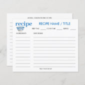 Waterverf  Kaart voor het ophalen van vruchten (Voorkant / Achterkant)