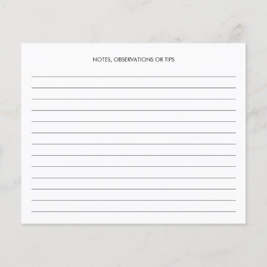 Waterverf Kaart voor het ophalen van vruchten (Achterkant)