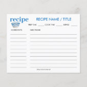 Waterverf  Kaart voor het ophalen van vruchten (Voorkant)