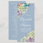 Waterverf Kaart weduwenprogramma's Succulente Plan (Voorkant / Achterkant)