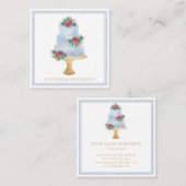 Waterverf Kaart Winkelbakkerij Vierkante Visitekaartje (Voorkant / Achterkant)