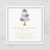 Waterverf Kaart Winkelbakkerij Vierkante Visitekaartje (Achterkant)