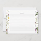 Waterverf Kaarten voor het ontvangen van Vrijgezel (Achterkant)