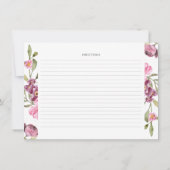 Waterverf Kaarten voor het ontvangen van Vrijgezel (Achterkant)