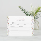 Waterverf Kaarten voor het ontvangen van Vrijgezel (Staand voorkant)