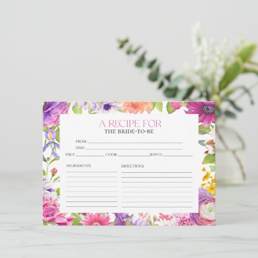 Waterverf Kaarten voor het ontvangen van Vrijgezel (Staand voorkant)