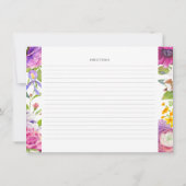 Waterverf Kaarten voor het ontvangen van Vrijgezel (Achterkant)