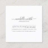 Waterverf Kaas-catering ID813 Vierkante Visitekaartje (Achterkant)