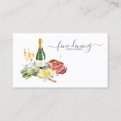 Waterverf Kaas Catering Std ID813 Visitekaartje (Voorkant)