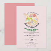 Waterverf kaasplank | VRIJGEZELLENFEEST WATERVERF Kaart (Voorkant / Achterkant)