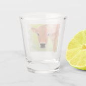 Waterverf Kabeljauwglas Shot Glas (Achterkant)