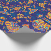 Waterverf kaleidoscoop mandala. Oriënt Cadeaupapier (Hoek)