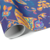 Waterverf kaleidoscoop mandala. Oriënt Cadeaupapier (Rol Hoek)