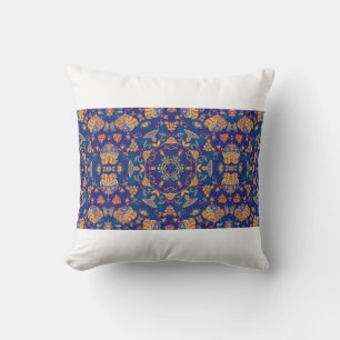 Waterverf kaleidoscoop mandala. Oriënt Kussen