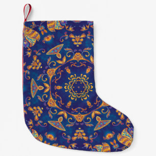 Waterverf Kaleidoscoop Mandala Oriental Design. Kleine Kerstsok