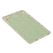 waterverf kalender 2023 Natuur Floral Magneet (Rechterzijde)