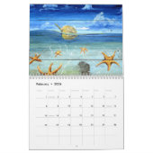 Waterverf kalender per eiland Art Bocas (Feb 2026)