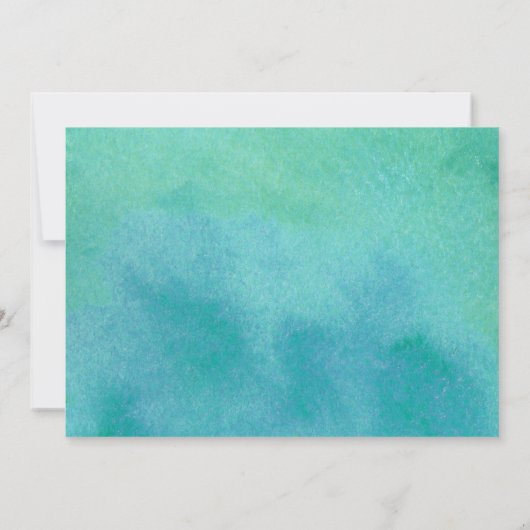 Waterverf kalligrafie Aankondiging uitloping (Achterkant)