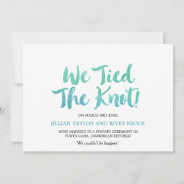 Waterverf kalligrafie Aankondiging uitloping