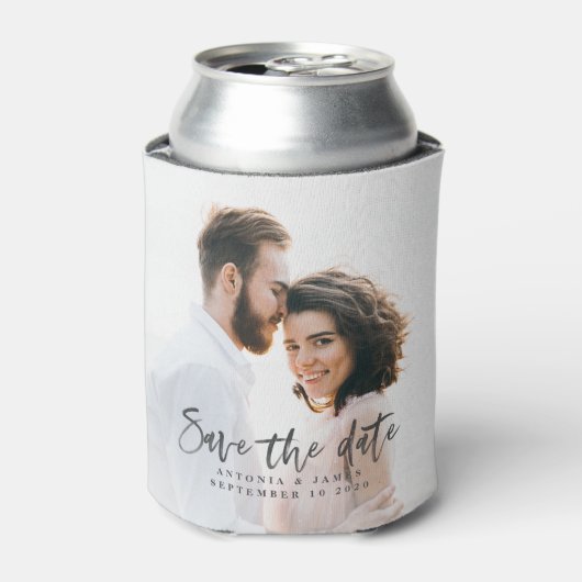 Waterverf kalligrafie Bewaar de datum Blikjeskoeler (Blikje Voorkant)