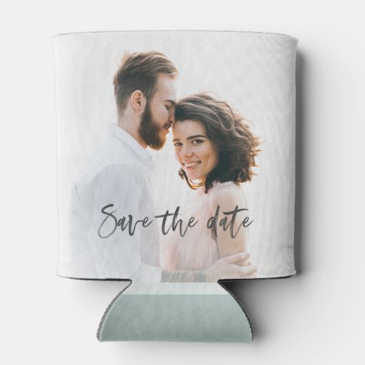 Waterverf kalligrafie Bewaar de datum Blikjeskoeler (Achterkant)