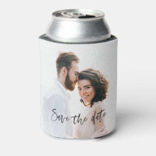 Waterverf kalligrafie Bewaar de datum Blikjeskoeler (Blikje Achterkant)