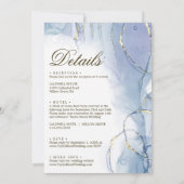 Waterverf kalligrafie bruiloft kaart (Achterkant)