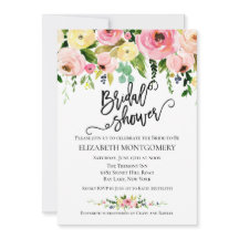 Waterverf kalligrafie Floral Vrijgezellenfeest