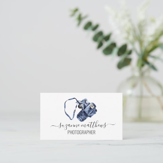 Waterverf kalligrafie Fotografie Fotograaf Visitekaartje (Staand voorkant)