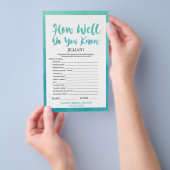 Waterverf kalligrafie Wat zit er in je handtas? Flyer (Hand)