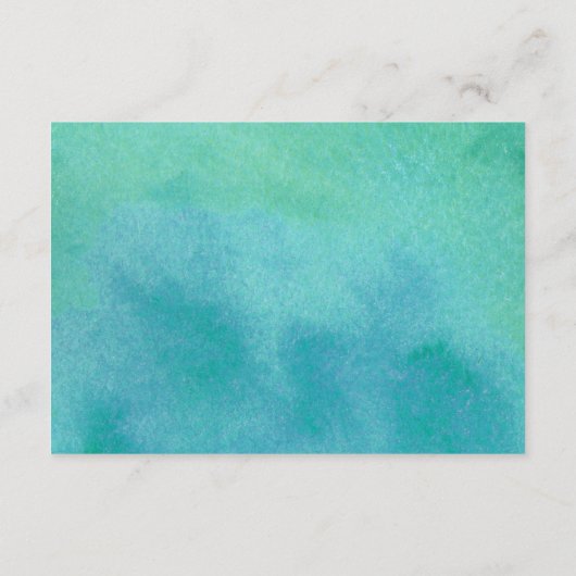 Waterverf kalligrafie Welkome partijtoevoeging Informatiekaartje (Achterkant)