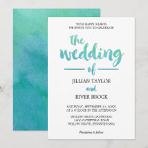 Waterverf kalligrafiesbestemming strand bruiloft