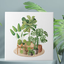Waterverf Kamerplanten